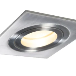 Modernes Einbaustrahler Stahl Kippbar GU10 50mm - Lock 1