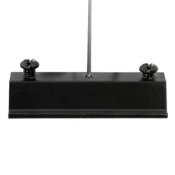 Modernes Hängendes Schienensystem mit 6 schwarzen Strahlern 1-phasig GU10 50mm - Iconic Ruby Honey