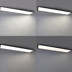 Modernes LED-Panel Schwarz 120 cm inkl. LED Dim to Warm - Liv