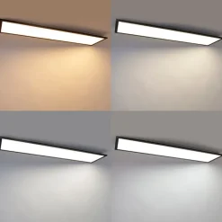 Modernes LED-Panel Schwarz 120 cm inkl. LED Dim to Warm - Liv