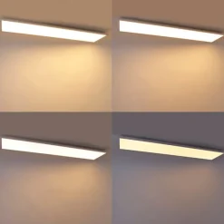 Modernes LED-Panel Stahl 120 cm inkl. LED 4-stufig dimmbar - Liv