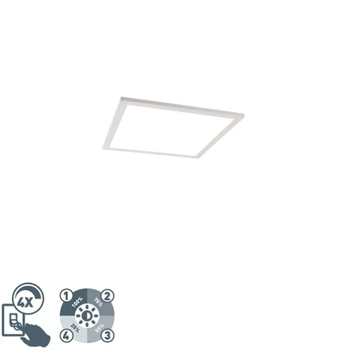 Modernes LED-Panel weiß 40 cm inkl. LED 4-stufig dimmbar - Liv