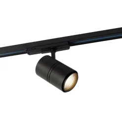 Modernes 3-Phasen-Schienensystem mit 4 schwarzen Strahlern - 3-Phasen-Ruler