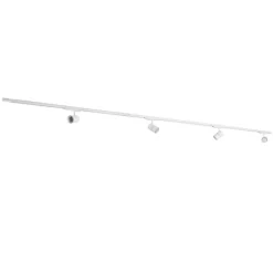 Modernes 3-Phasen-Schienensystem mit 4 Strahlern weiß - 3-Phasen Ruler