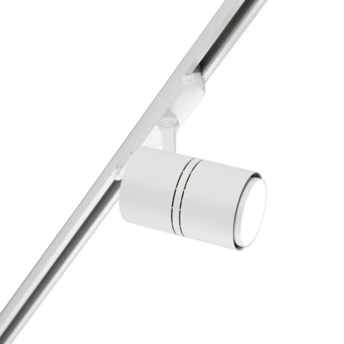 Modernes 3-Phasen-Schienensystem mit 4 Strahlern weiß - 3-Phasen Ruler