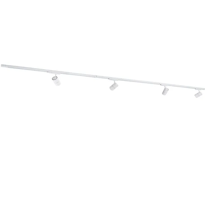 Modernes 3-Phasen-Schienensystem mit 4 Strahlern weiß - 3-Phasen Ruler