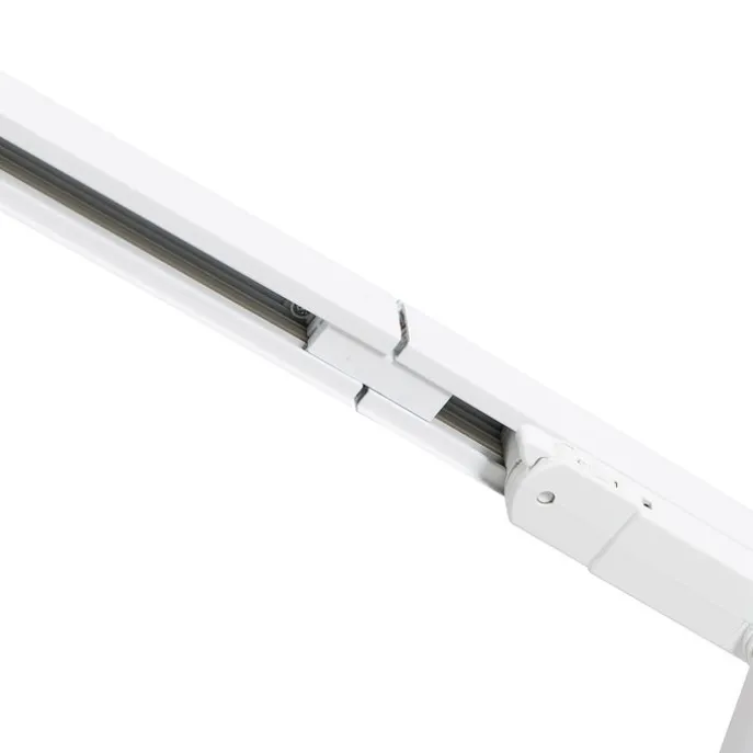Modernes 3-Phasen-Schienensystem mit 4 Strahlern weiß - 3-Phasen Ruler