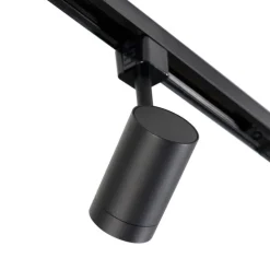 Modernes 1-Phasen-Schienensystem mit 10 Spots schwarz - Jeana