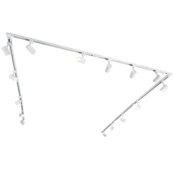 Modernes 1-phasiges Schienensystem mit 15 Strahlern weiß - Iconic Jeana