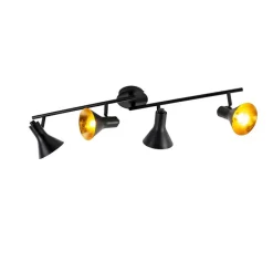 Modernes Punktschwarz mit Gold 4-Licht - Magno