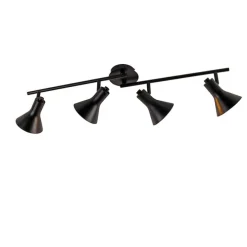 Modernes Punktschwarz mit Gold 4-Licht - Magno