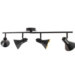 Modernes Punktschwarz mit Gold 4-Licht - Magno