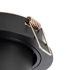 Modernes rundes Einbaudownlight neigbar schwarz - Installa