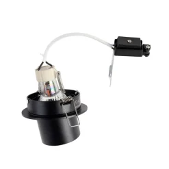 Modernes rundes Einbaudownlight neigbar schwarz - Installa