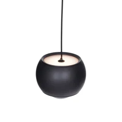 Modernes Schienensystem mit 3 schwarzen Pendelleuchten 1-phasig - Magnetic Lance