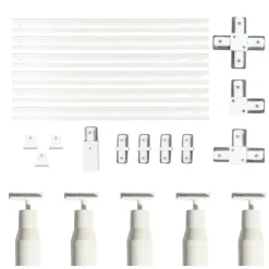 Modernes Schienensystem mit 5 Strahlern Weiß 1-phasig - Iconic Kohua