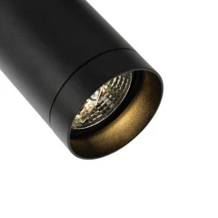 Modernes Schienensystem mit 5 Strahlern Schwarz 1-Phasen GU10 70mm - Iconic Jeana Luxe