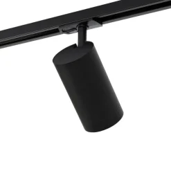 Modernes Schienensystem mit 5 Strahlern Schwarz 1-Phasen GU10 70mm - Iconic Jeana Luxe