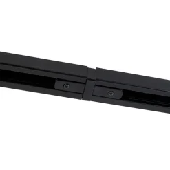 Modernes Schienensystem mit 6 schwarzen Strahlern 1-phasig 200cm - Iconic Jeana