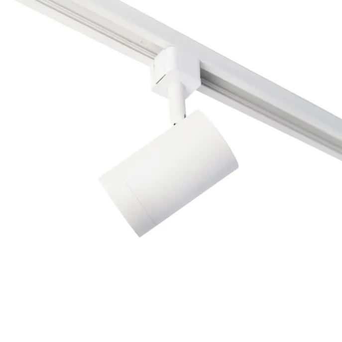 Modernes Schienensystem mit 6 weißen Strahlern 1-phasig 200cm - Iconic Jeana