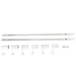Modernes Schienensystem mit 6 weißen Strahlern 1-phasig 200cm - Iconic Jeana