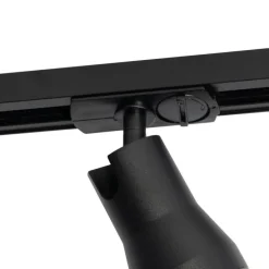 Modernes Schienensystem mit 5 Strahlern Schwarz mit Dunkelbronze 1-phasig - Iconic Kohua