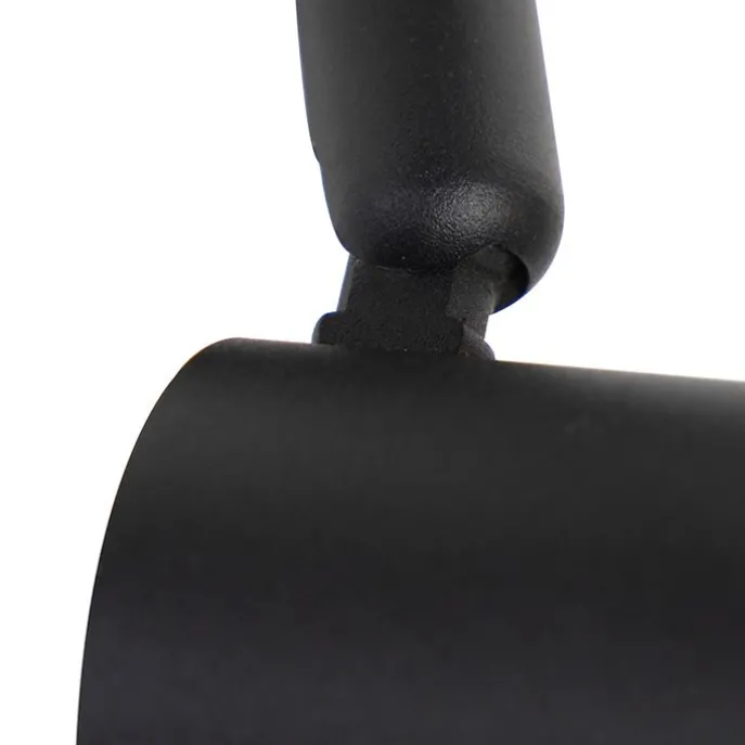 Modernes Schienensystem mit 5 Strahlern 1-phasig schwarz - Jeany