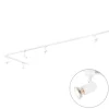 Modernes Schienensystem mit 5 Strahlern 1-phasig weiß - Jeany