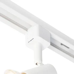 Modernes Schienensystem mit 5 Strahlern 1-phasig weiß - Jeany