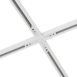 Modernes Schienensystem mit 10 Strahlern weiß 1-phasig - Slimline Uzzy