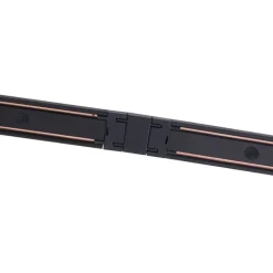 Modernes Schienensystem mit 4 schwarzen Strahlern 1-phasig - Magnetic Zagaye