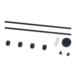 Modernes Schienensystem mit 4 schwarzen Strahlern 1-phasig - Magnetic Zagaye