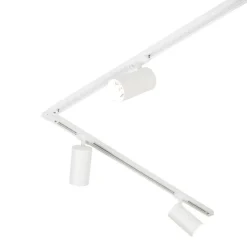 Modernes Schienensystem mit 5 weißen Strahlern 1-phasig GU10 70mm - Iconic Jeana Luxe