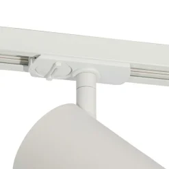 Modernes Schienensystem mit 5 weißen Strahlern 1-phasig GU10 70mm - Iconic Jeana Luxe