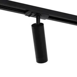 Modernes Schienensystem mit 5 Strahlern Schwarz 1-Phasen GU10 35mm - Iconic Jeana Luxe