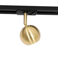 Modernes Schienensystem mit 3 Strahlern Gold 1-phasig - Iconic Gissi