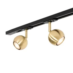 Modernes Schienensystem mit 3 Strahlern Gold 1-phasig - Iconic Gissi