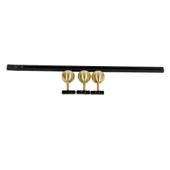 Modernes Schienensystem mit 3 Strahlern Gold 1-phasig - Iconic Gissi