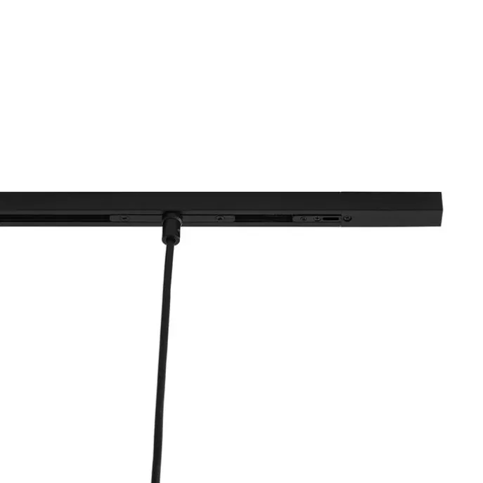 Modernes Schienensystem mit 6 Pendelleuchten Bronze 1-phasig - Slimline Keno