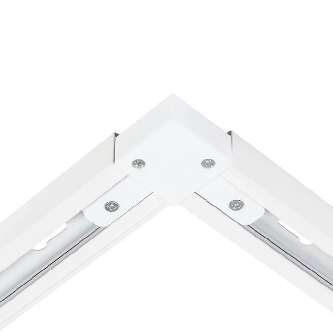 Modernes Schienensystem mit 6 weißen Strahlern 1-phasig 300cm - Iconic Jeana