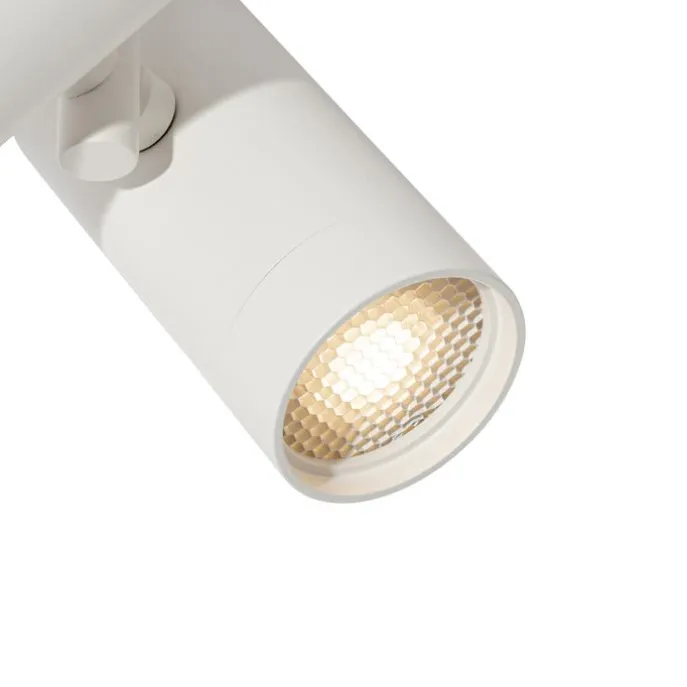 Modernes Schienensystem mit 3 Strahlern Weiß 1-phasig - Iconic Scopio