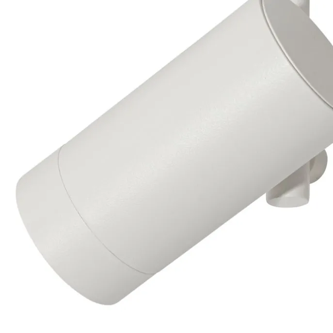 Modernes Schienensystem mit 3 Strahlern Weiß 1-phasig - Iconic Scopio