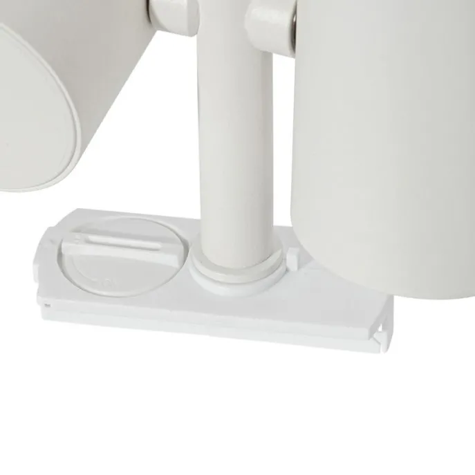 Modernes Schienensystem mit 3 Strahlern Weiß 1-phasig - Iconic Scopio