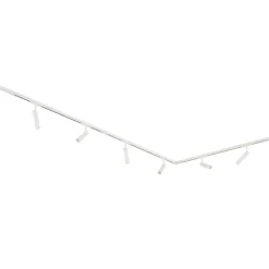 Modernes Schienensystem mit 6 weißen Strahlern 1-phasig - Slimline Uzzy
