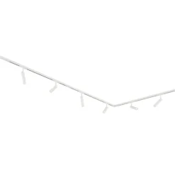 Modernes Schienensystem mit 6 weißen Strahlern 1-phasig - Slimline Uzzy
