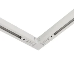 Modernes Schienensystem mit 6 weißen Strahlern 1-phasig - Slimline Uzzy