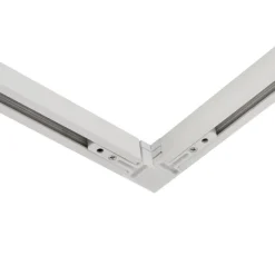 Modernes Schienensystem mit 6 Strahlern Beige und Weiß 1-phasig - Slimline Uzzy