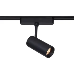 Modernes Schienensystem mit 12 schwarzen Strahlern 1-phasig 600 cm - Magnetic Gert