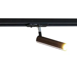 Modernes Schienensystem mit 5 Strahlern Dunkelbronze 1-phasig - Iconic Ivy