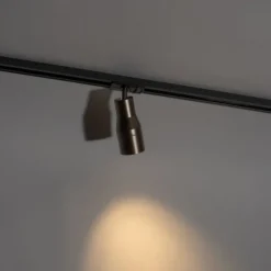 Modernes Schienensystem mit 5 Strahlern Dunkelbronze 1-phasig - Iconic Kohua